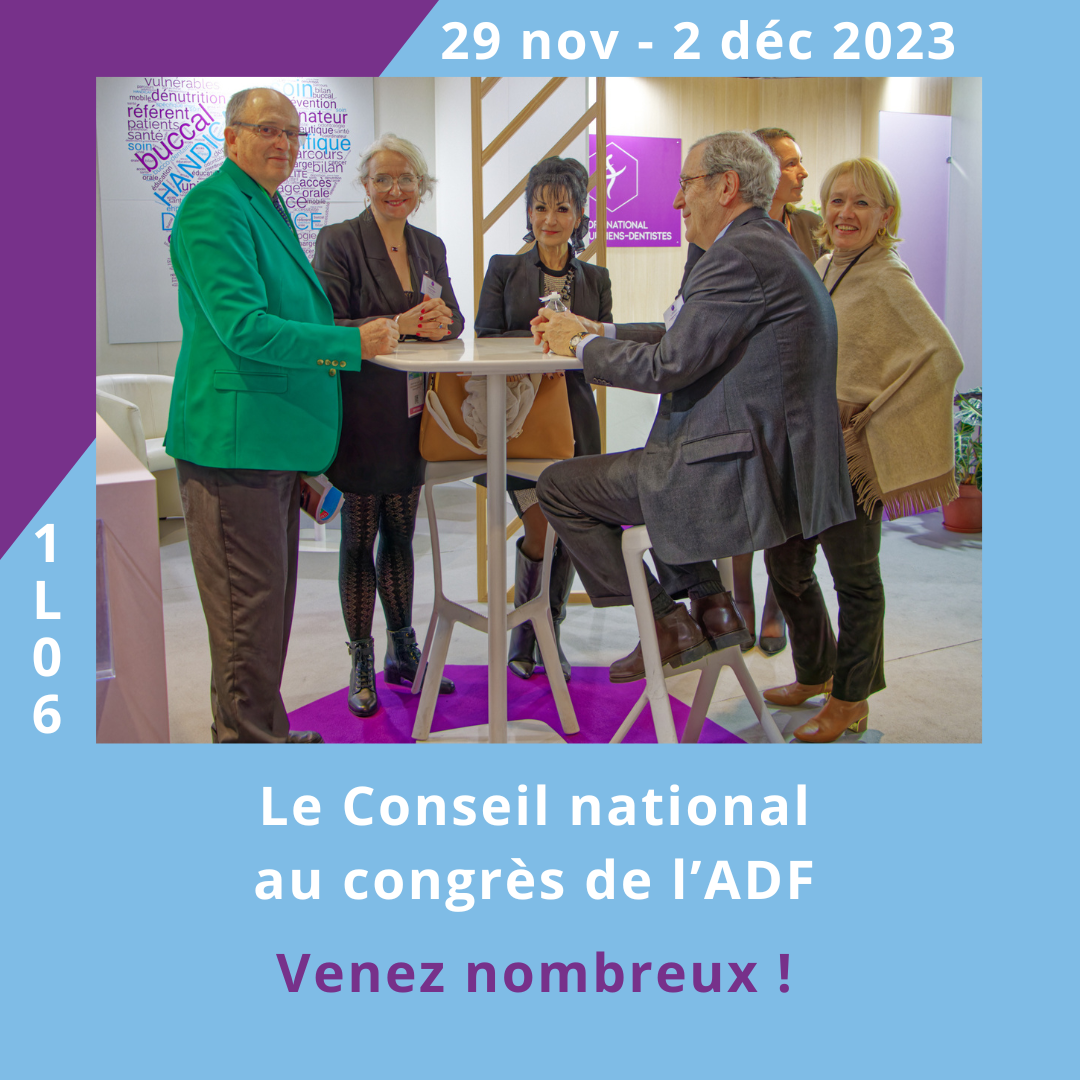 Le Conseil national au congrès de l’ADF 2023 – ⛳️ Stand 1L06