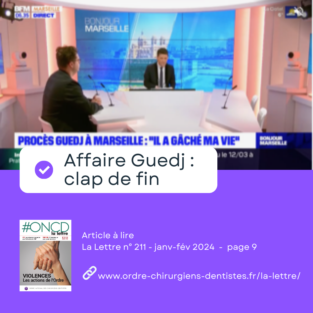 Affaire Guedj : clap de fin