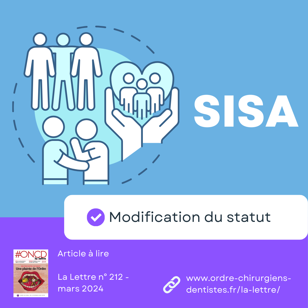 Modification du statut des SISA