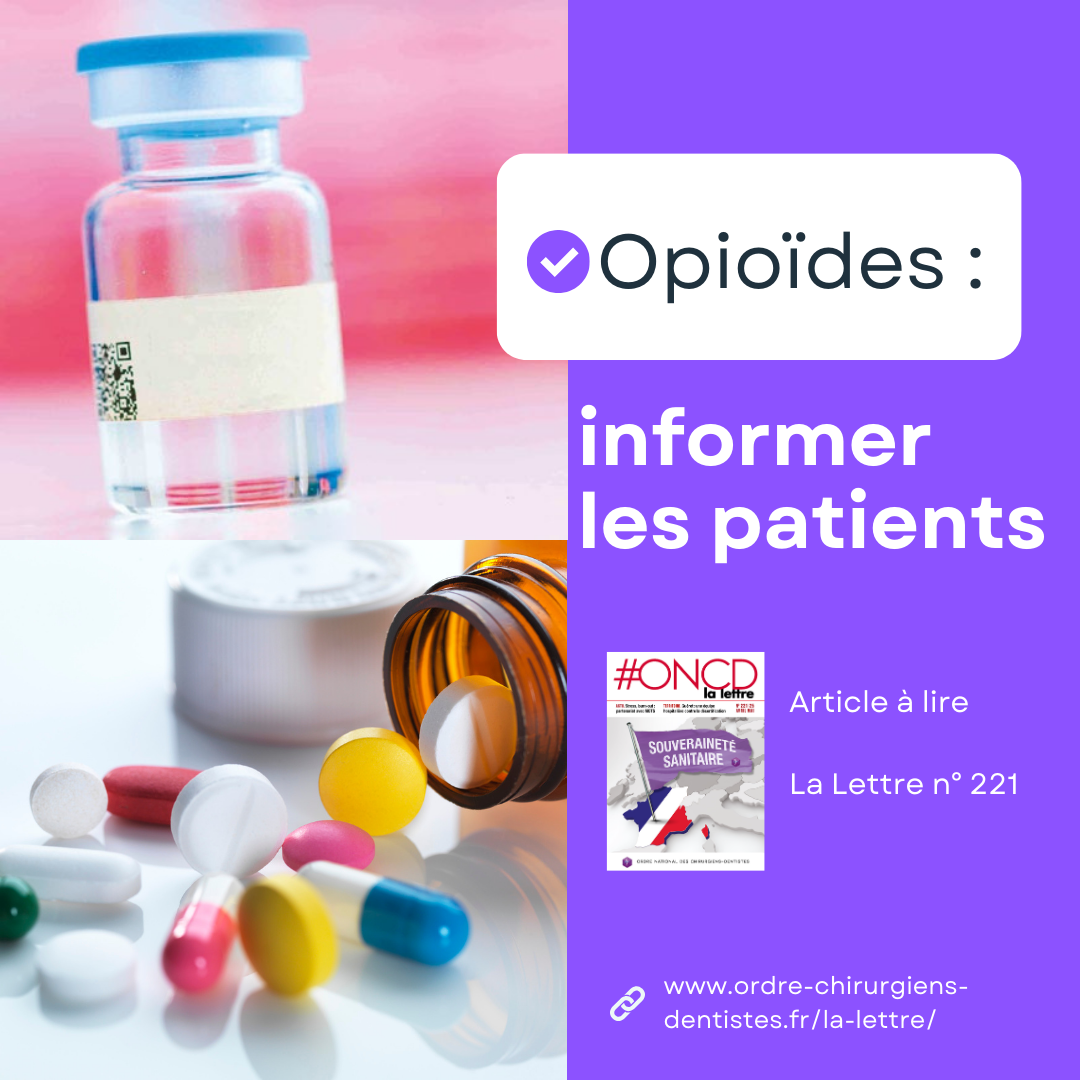 Opioïdes : informer les patients