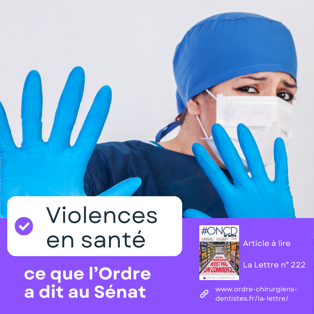 Violences en santé : ce que l’Ordre a dit au Sénat