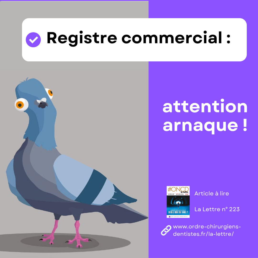 Registre commercial : attention arnaque !