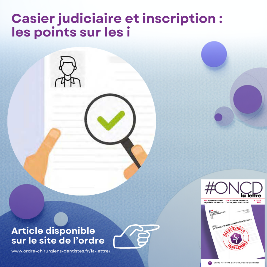 Casier judiciaire et inscription : les points sur les i