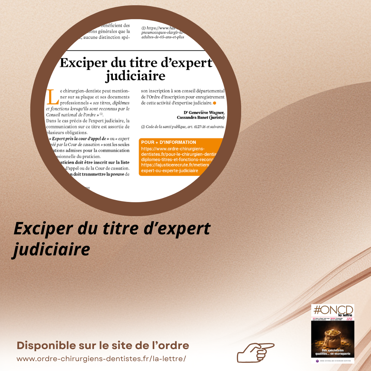 Exciper du titre d’expert judiciaire