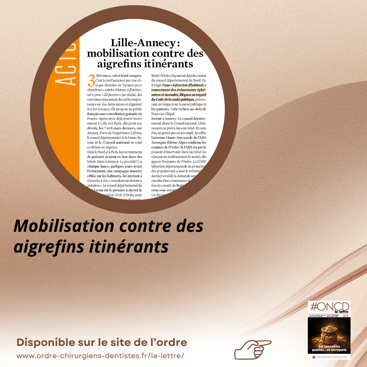 Mobilisation contre des aigrefins itinérants