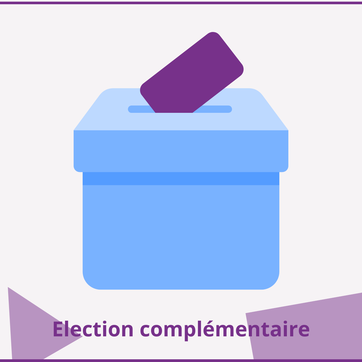 [25 juin 2026] Élection complémentaire au Conseil national