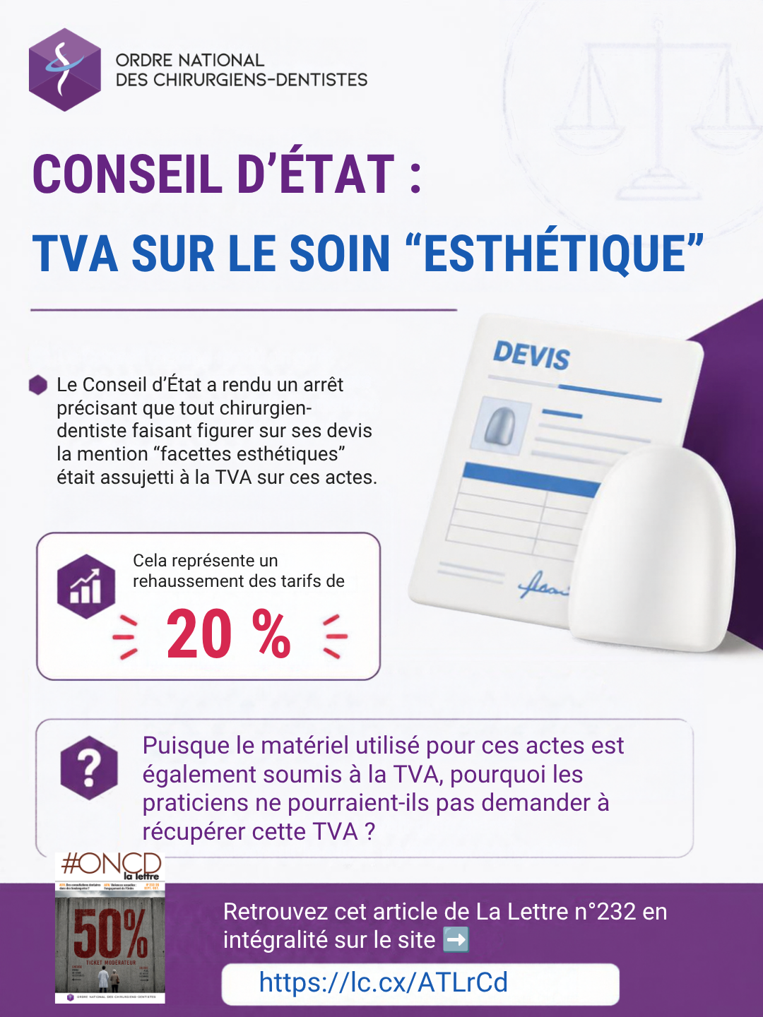 Conseil d’État : TVA sur le soin « esthétique »